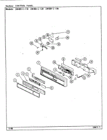 02 - Control Panel parts for Jenn-Air Dishwasher DW489C129 from AppliancePartsPros.com