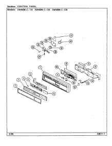 02 - Control Panel (Dw489wc119,129,139) parts for Jenn-Air Dishwasher DW489WC139 from AppliancePartsPros.com