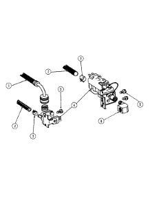 11 - Water Valve parts for Jenn-Air Dishwasher DU490-C from AppliancePartsPros.com