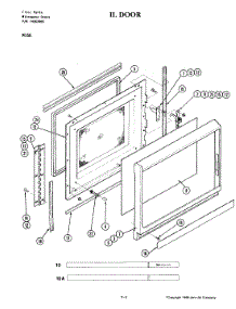 03 - Door (M166) parts for Jenn-Air Microwave M166 from AppliancePartsPros.com