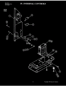 04 - Internal Controls (M166) parts for Jenn-Air Microwave M166W from AppliancePartsPros.com