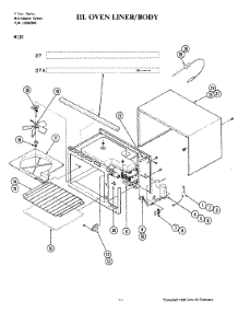 05 - Oven Liner-Body parts for Jenn-Air Microwave M130 from AppliancePartsPros.com