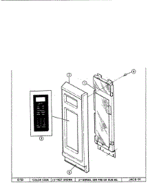 06 - Control Panel-Upper (M167) parts for Jenn-Air Oven WM2750B from AppliancePartsPros.com