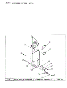 09 - Interlock Switches-Upper parts for Jenn-Air Oven WM2750W from AppliancePartsPros.com