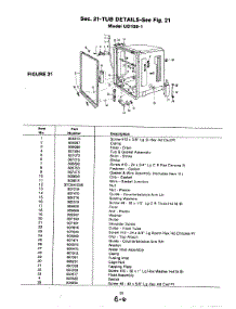 10 - Tub (Ud158-1) parts for Magic Chef Dishwasher UD158-1 from AppliancePartsPros.com