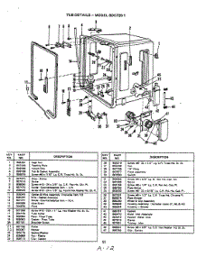 09 - Tub (Bdc720-1) parts for Magic Chef Dishwasher BDC620-1 from AppliancePartsPros.com