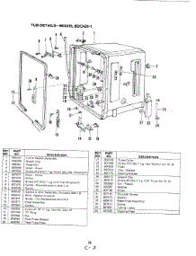 11 - Tub (Bdc420-1) parts for Magic Chef Dishwasher BDC420-1 from AppliancePartsPros.com