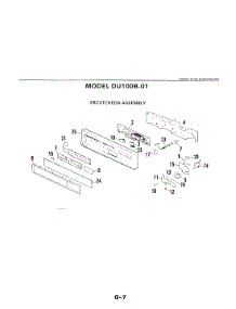 02 - Escutcheon Assembly (Du100b-01) parts for Magic Chef Dishwasher DU95B-01 from AppliancePartsPros.com