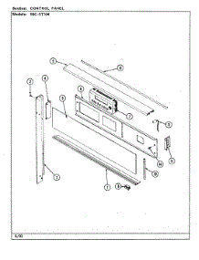 03 - Control Panel (With Tx) parts for Magic Chef Oven 59GN-5TVW from AppliancePartsPros.com