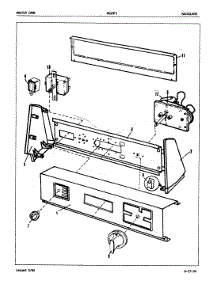 02 - Control Panel (Rev. J) parts for Magic Chef Dryer DG20F5WW from AppliancePartsPros.com