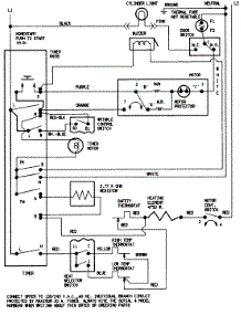 07 - Wiring Information parts for Magic Chef Dryer YE208KW from AppliancePartsPros.com