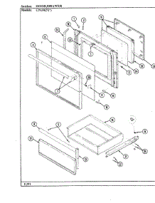 05 - Door / Drawer (Cpg9827) parts for Hardwick Range CPG9827A539A from AppliancePartsPros.com