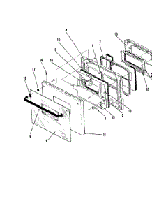 03 - Door (Upper Epe7-31819Ae, Epe7-41819Ae) parts for Hardwick Range EPE7-21819AE from AppliancePartsPros.com