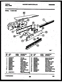 02 - Control Panel parts for Frigidaire Oven 11-2439-00-05 from AppliancePartsPros.com