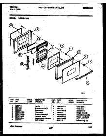 02 - Door Parts parts for Frigidaire Oven 11-2969-00-05 from AppliancePartsPros.com