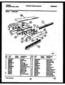 06 - Control Panel parts for Frigidaire Oven 11-5969-00-05 from AppliancePartsPros.com