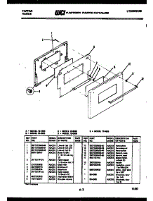 04 - Door Parts parts for Frigidaire Range 12-3893-23-01 from AppliancePartsPros.com