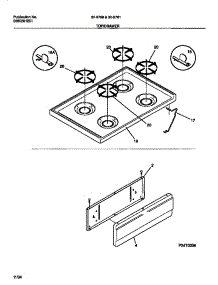 06 - Top / Drawer parts for Frigidaire Range 30-2759-23-09 from AppliancePartsPros.com
