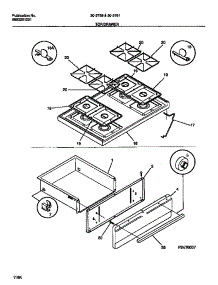 07 - Top / Drawer parts for Frigidaire Range 30-2761-00-06 from AppliancePartsPros.com