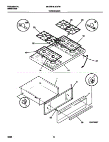 06 - Top / Drawer parts for Frigidaire Range 30-2761-23-07 from AppliancePartsPros.com