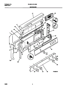 03 - Backguard parts for Frigidaire Range 30-4982-00-05 from AppliancePartsPros.com