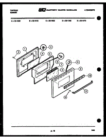 07 - Door Parts parts for Frigidaire Range 32-1002-00-01 from AppliancePartsPros.com