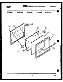 06 - Door Parts parts for Frigidaire Range 32-1012-57-08 from AppliancePartsPros.com