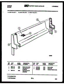 02 - Backguard parts for Frigidaire Range 32-1118-00-03 from AppliancePartsPros.com