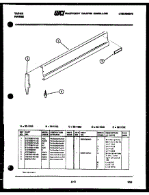 03 - Backguard parts for Frigidaire Range 32-1272-45-06 from AppliancePartsPros.com
