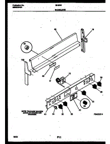 02 - Backguard parts for Frigidaire Range 32-2642-23-02 from AppliancePartsPros.com
