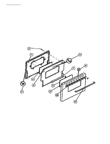 05 - Door Parts parts for Frigidaire Range 36-3272-00-08 from AppliancePartsPros.com