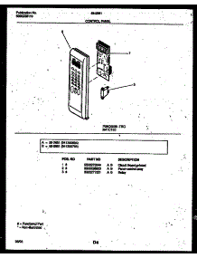 02 - Control Panel parts for Frigidaire Microwave 56-2651-10-03 from AppliancePartsPros.com