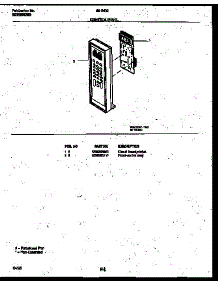 02 - Control Panel parts for Frigidaire Microwave 56-9432-10-06 from AppliancePartsPros.com