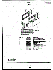 03 - Door Parts parts for Frigidaire Microwave 56-9432-10-06 from AppliancePartsPros.com