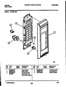08 - Control Panel parts for Frigidaire Oven 57-2709-00-06 from AppliancePartsPros.com