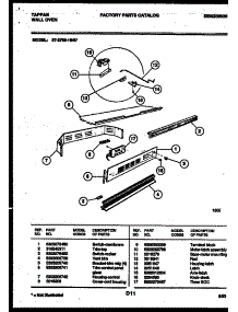 09 - Control Panel parts for Frigidaire Oven 57-2709-00-07 from AppliancePartsPros.com