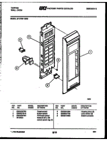 08 - Control Panel parts for Frigidaire Oven 57-2709-10-03 from AppliancePartsPros.com