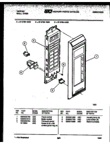 08 - Control Panel parts for Frigidaire Oven 57-2709-10-04 from AppliancePartsPros.com