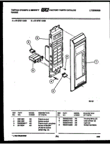 11 - Control Panel parts for Frigidaire Oven 57-6707-00-03 from AppliancePartsPros.com