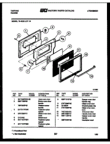 04 - Door Parts parts for Frigidaire Range 76-4232-00-14 from AppliancePartsPros.com