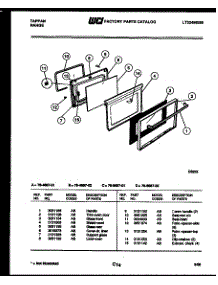 04 - Door Parts parts for Frigidaire Range 76-4667-00-01 from AppliancePartsPros.com