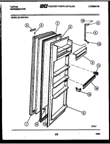 03 - Refrigerator Door Parts parts for Frigidaire Refrigerator 95-1967-00-04 from AppliancePartsPros.com