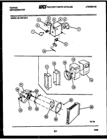 06 - Refrigerator Control Assembly, Damp parts for Frigidaire Refrigerator 95-1967-00-04 from AppliancePartsPros.com