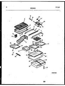 06 - Shelves And Supports parts for Frigidaire Refrigerator 95-2181-66-00 from AppliancePartsPros.com