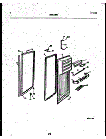 03 - Refrigerator Door Parts parts for Frigidaire Refrigerator 95-2491-00-01 from AppliancePartsPros.com