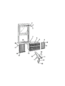 13 - Cabinet Window Mounting Parts (`Cc` parts for Frigidaire Air Conditioner A11MEDTC2 from AppliancePartsPros.com