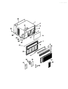 08 - Cabinet Front (`Cc` Cabinet Models) parts for Frigidaire Air Conditioner A2238C2 from AppliancePartsPros.com