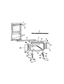 28 - Cabinet Window Mounting (`Dd` Cabin parts for Frigidaire Air Conditioner A6LECUSD2 from AppliancePartsPros.com