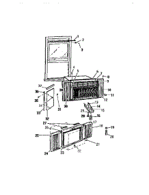 14 - Cabinet, Window Mounting Parts (`Aa parts for Frigidaire Air Conditioner A7LECUD2 from AppliancePartsPros.com
