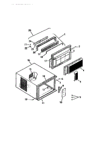 14 - Cabinet Front (`Dd` Cabinet Models) parts for Frigidaire Air Conditioner A8MECC2 from AppliancePartsPros.com